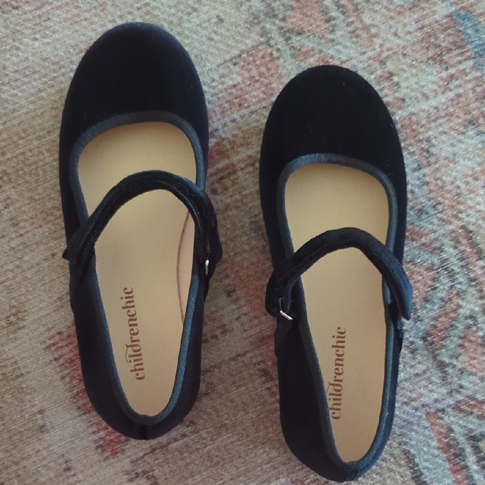 Black Mary Jane Kids Shoes